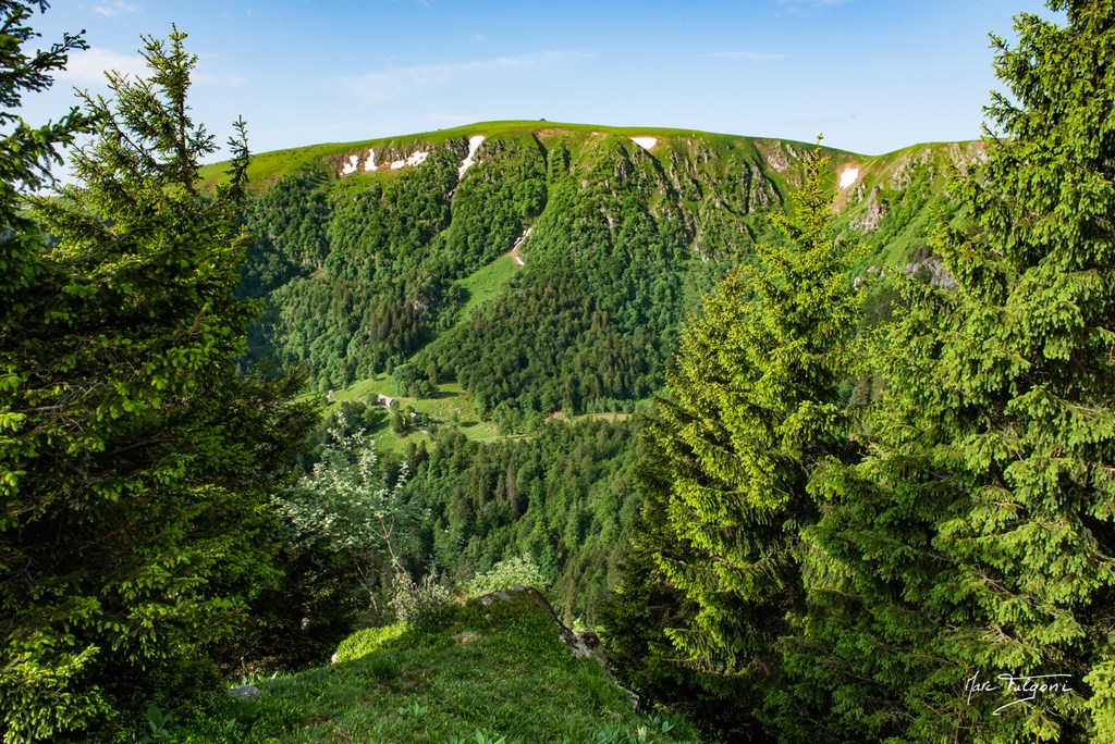 Le Hohneck depuis les trois Fours ( Vosges )