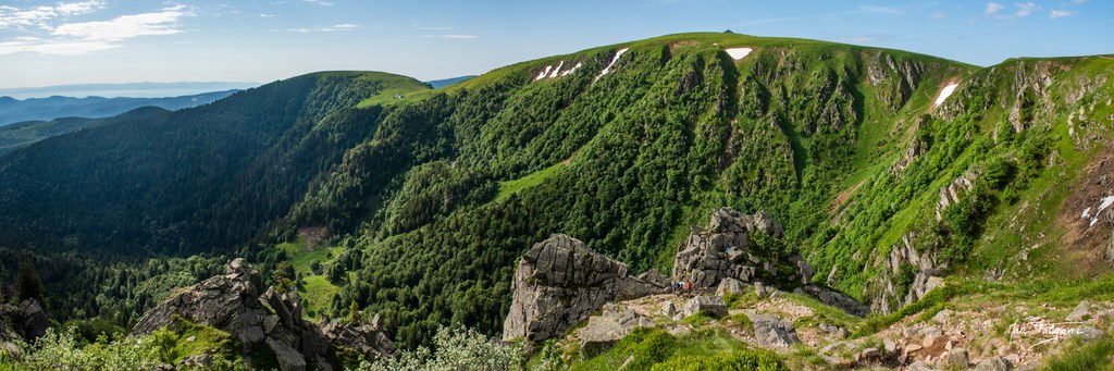 Vue sur le massif du Hohneck ( Vosges )